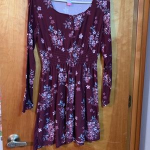 Mini long sleeve dress